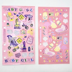 Vtg Scrapbook Stickers Lot 13 Frances Meyer NRN Mrs Grossmans Girl Birthday