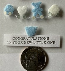 CONGRATULATIONS ON YOUR NEW LITTLE ONE Dimensional Stickers(9pc)Card Making•