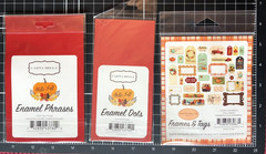 Carta Bella HELLO FALL Enamel Words & Dots and FALL BREAK Frames & Tags LOT