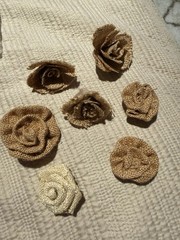 Scrapbooking Crafting LOT Ribbon, Flowers, Burlap, Trims, Clothes Pins, Sticker