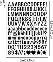 Durable 2280 Piece Vinyl Letter Stickers – Weatherproof for Indoor & Outdoor Use