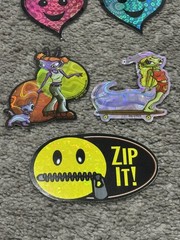 Vintage 1990s Prism Vending Machine Stickers – 9 Individual Stickers
