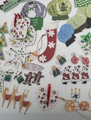 LOT OF 75+ Christmas 3D Embellishment Stickers For Scrapbooking Or Gifting Loose