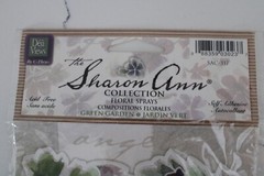 Die Cuts With A View Sharon Ann Collection Floral Sprays Green Garden Scrapbook