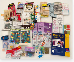 Huge Mixed Scrapbooking Craft Supply Lot K&Co Embellishments Shrink Film NOS
