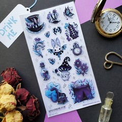 Dark Wonderland – Fantasy Sticker Sheet – New in Packaging