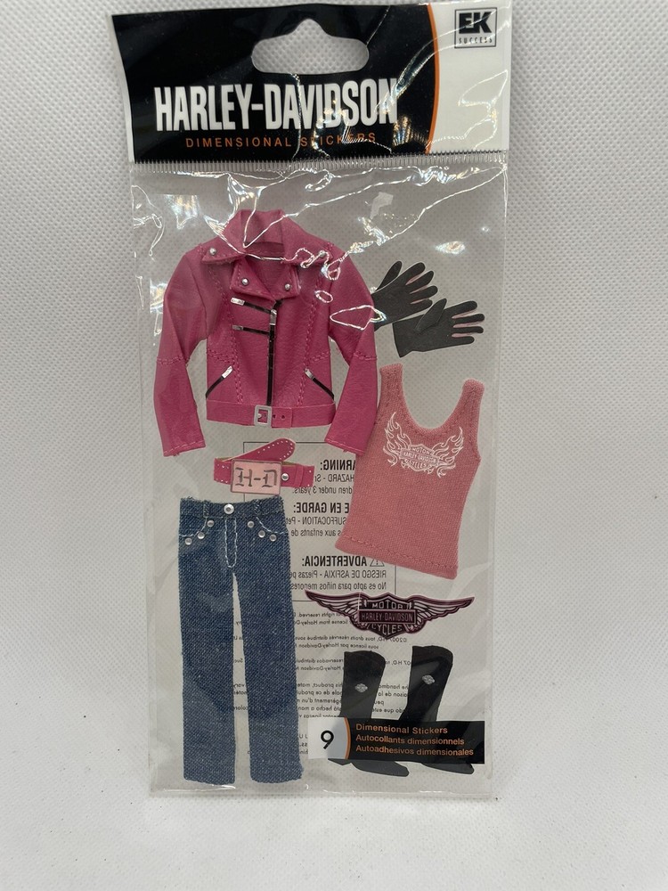 EK SUCCESS Jolees Boutique Harley Davidson Pink Clothing Stickers