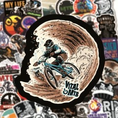 Mountain Bike Stickers – 50 Pcs 