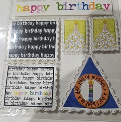 provo craft the 3rd dimension stand outs Christina Cole stickers Birthday Stamps