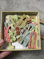 7 Boxes Chipboard Alphabet Letters, Shapes, Board Books