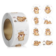 500 Pcs/Roll Kids Animal Stickers Water Bottle Sticker Cartoon Insect Stickers