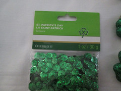 VTG 1 Oz Pkg. of Assted Color Sequins for St. Patrick’s Day for Sewing or Crafts