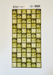 Cloud 9 Designs The WoodStone Collection Alpha Stickers