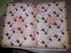 Pink Vintage Roses Junk Journal Scrapbook USA Seller