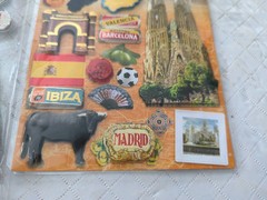 Paper House 3D Stickers, Spain, Brand New, Sealed, 4 Pkgs , 55 Stickers Total