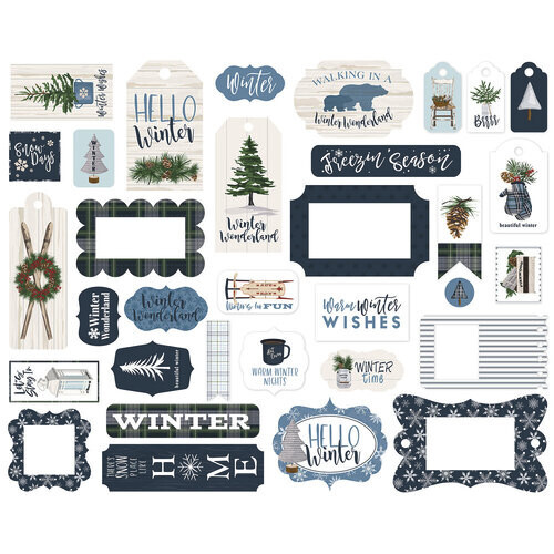 CARTA BELLA 33 PCS WELCOME WINTER FRAMES N TAGS