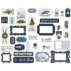 CARTA BELLA 33 PCS WELCOME WINTER FRAMES N TAGS