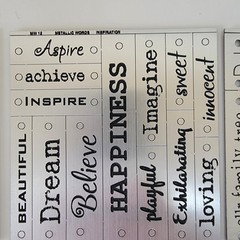 CHOICE-DCWV ~Metallic Look Accents Die Cuts Paper Craft Card Scrapbook Tags ~NEW