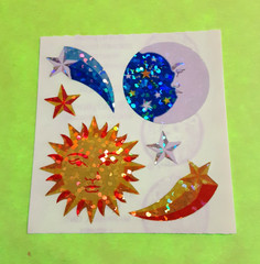 vintage Sandylion prism celestial sticker module