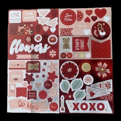 CTMH Sticker Embellishments LOVE NOTES 12” x 12” Sticker Sheet