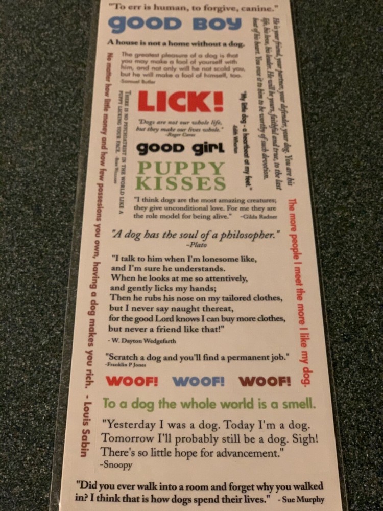 AMERICAN TRADITIONAL DESIGNS LIL’ MESSAGES ‘WOOF MESSAGES’ 20PCS