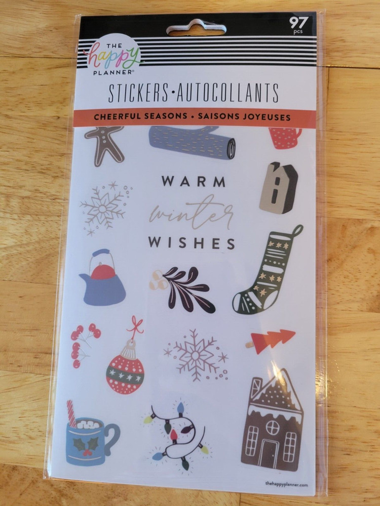 The Happy Planner Stickers Cheerful Seasons 97 pieces