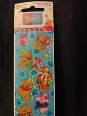 1996 1998 Sandylion Pooh Stickers: Choice of 6 stickers. Sealed New old stock