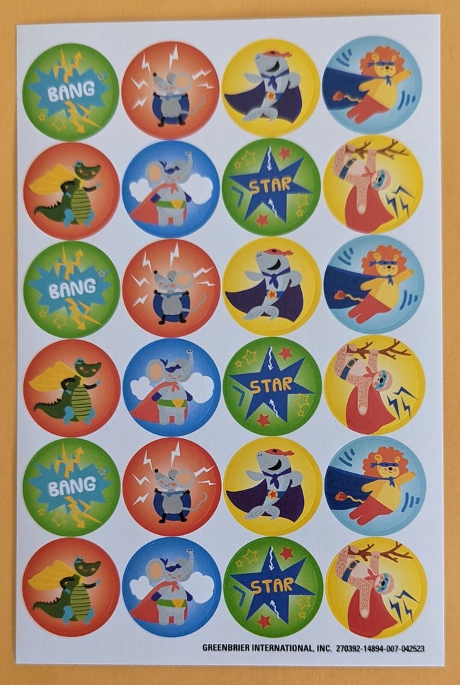 Themed Sticker Sheet.