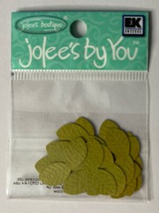 GREEN MID LEAF DUO Die-cut Embellishment(20pc)Jolee’s•Flower•Garden•Stem•Bush