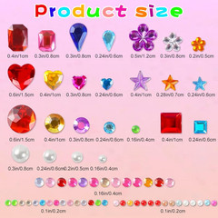 3000 PCS Gem Stickers – Self Adhesive Rhinestones for Crafts & DIY Projects