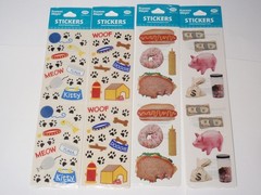 Lot 15 Packs Frances Meyer Stickers: Bug, Train, Splashes, Lunch, Money…SEALED