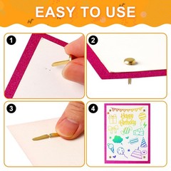 Paper Brass Fasteners 3/4 Inch Metal Brads Round Craft Making DIY 300 PCS
