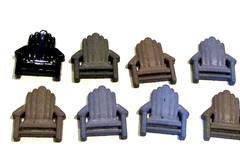 Lot of 33 Seashore Themed Flatbacks For Crafting – Seagulls, Chairs – NEW (#40)