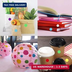 700 PCS Dot Stickers 3/4 Inch Color Coding Labels Round Colored Dot Stickers, 10