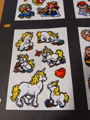 Vintage 1980s Vending Machine Prism Sticker Sheets Unicorn Rainbow Lot 8 65 Pcs