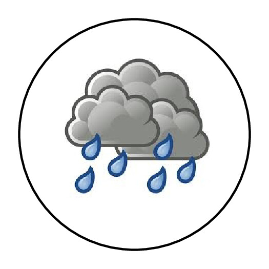 rain cloud stickers, labels, tags, envelope seals, storm