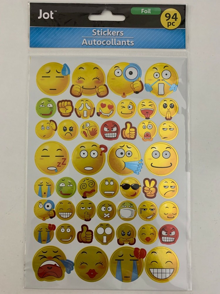 Jot Smiley Face Sticker 94pc and others