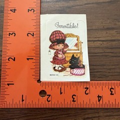 Vintage Raphael Tuck Sticker Set Of 2 Girl & Scottie Dog 1970s Retro