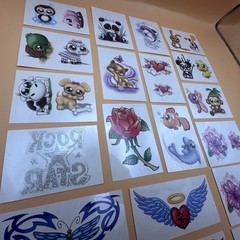 Vintage Y2k Temporary Tattoos Lot Of 20 NEW Girly Butterfly Dolphins 2004-2008