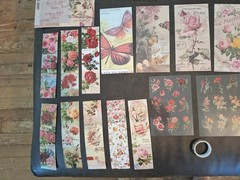 Nature Imprint Scrapbook Set Washi Stickers, Pet Stickers Memo Pad 5 Sheets Eph
