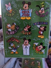 Vintage Gibson Stickers Mickey Mouse and friends Rewards one sheet