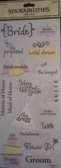 12 Pack Lot Karen Foster Reminisce Stickabilities Dimensional Wedding Stickers