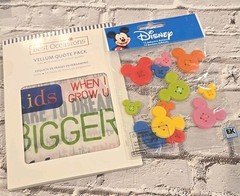 Best Occasions & Disney 12 Adhesive Buttons Lot, Scrapbook Journaling New(O93)