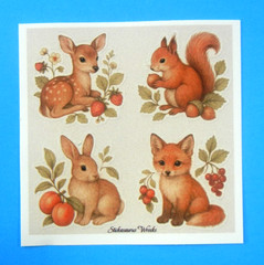 Animals & Fruits Mini Sticker Sheet