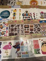 Large Lot Of Over 100 Packs For Crafting Stickers Scrapbooking Hobby DIY