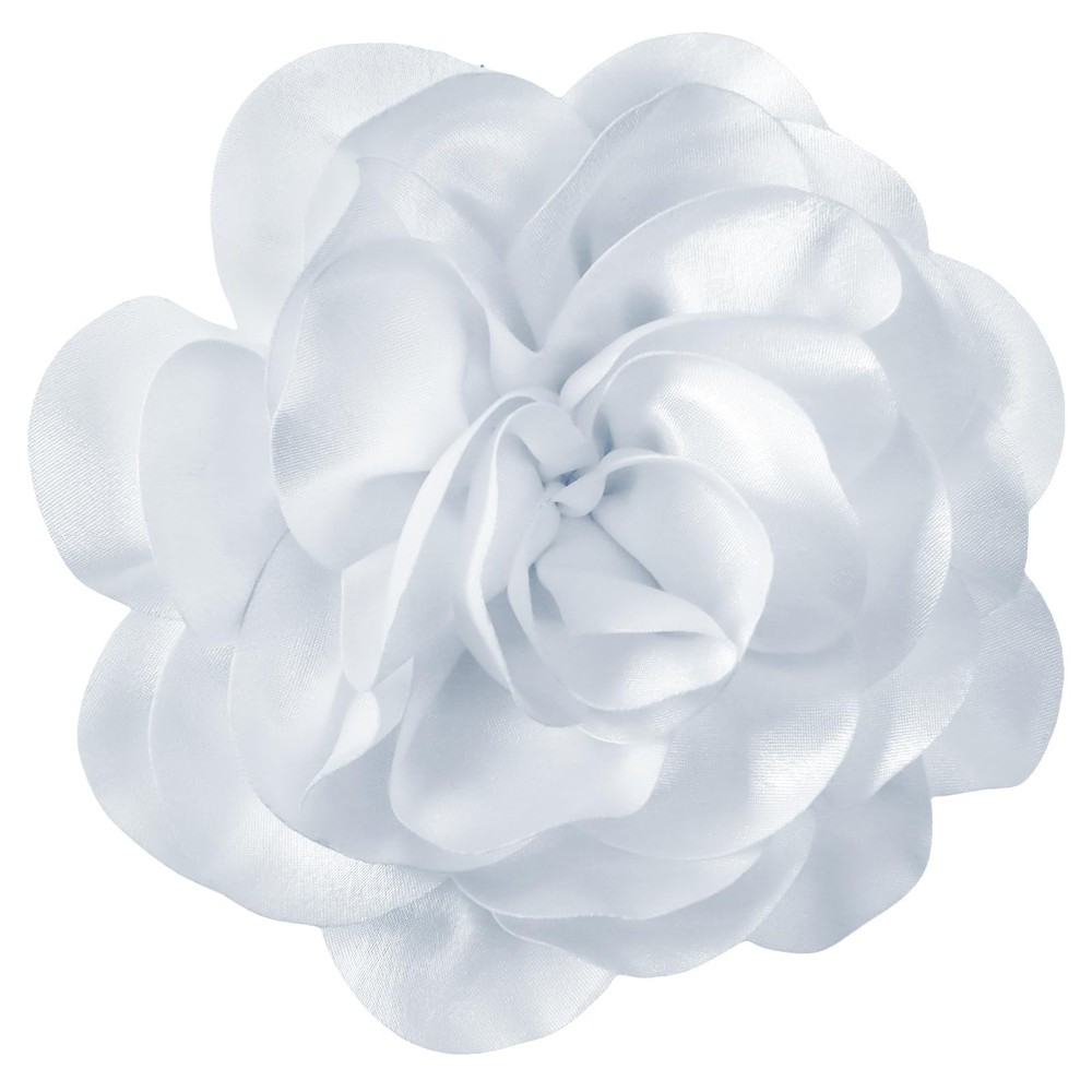Big Flower Dainty Satin Fabric Rose Flower Brooches Large Rose Flowers Satin …