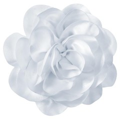 Big Flower Dainty Satin Fabric Rose Flower Brooches Large Rose Flowers Satin …