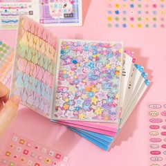 ZHIJIANHZ 32-Sheet Mini Cute Sticker Book for Journaling and Vitality