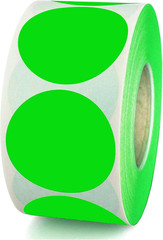 2 Inch Target Label Sticker Shooting Paster,Merry Chritmas Green Round Circle Do