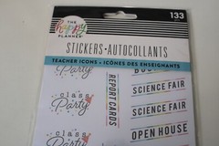 Me & My Big Ideas The Happy Planner Teacher Icons 133PC Fair Awards Scrapbooking